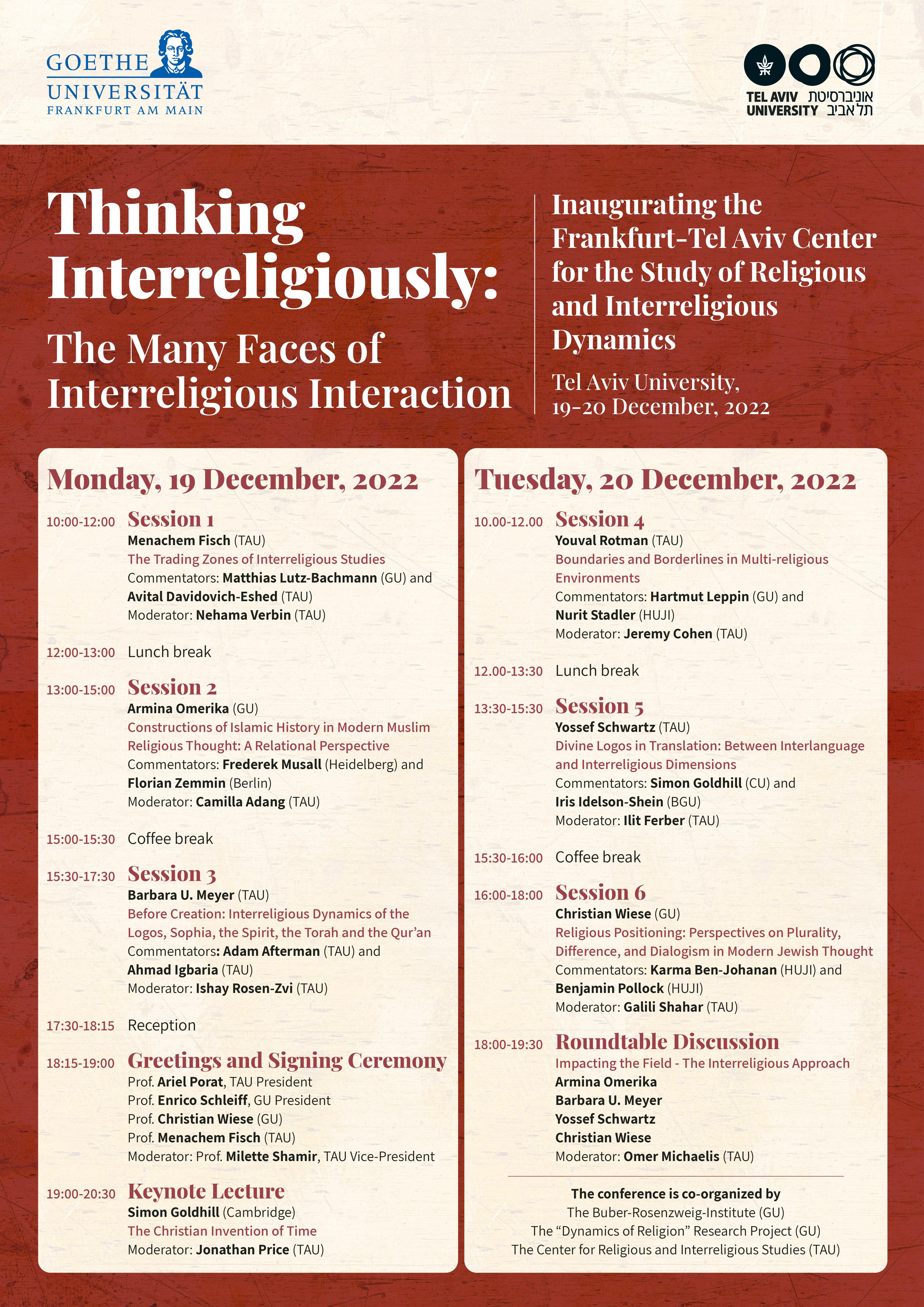 Buber poster konferenz thinking interreligiously