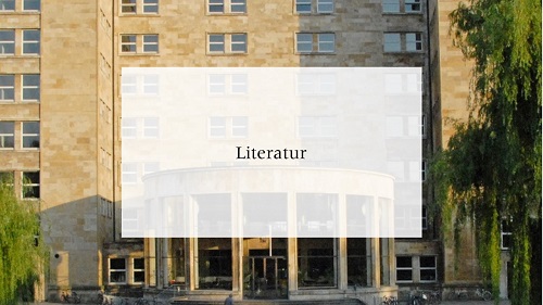 Goethe Universitat Themenfeld Literatur