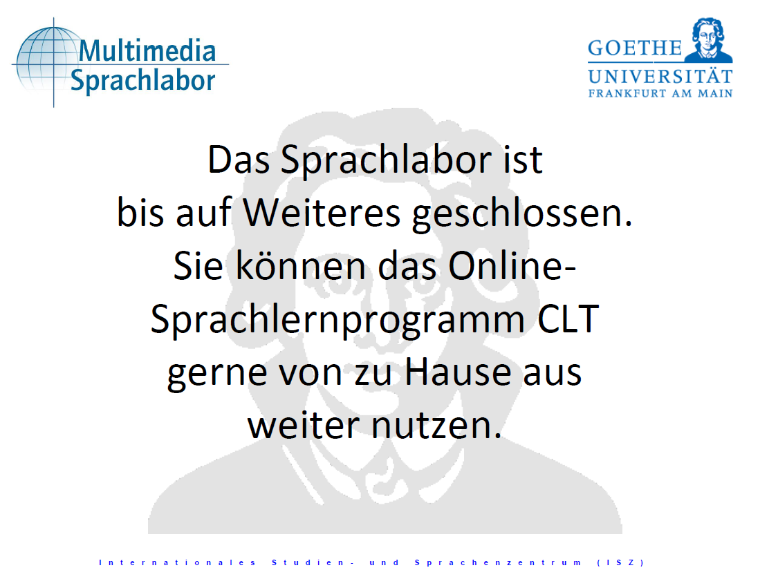 Goethe Universitat Multimedia Sprachlabor